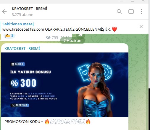 Kratosbet Telegram
